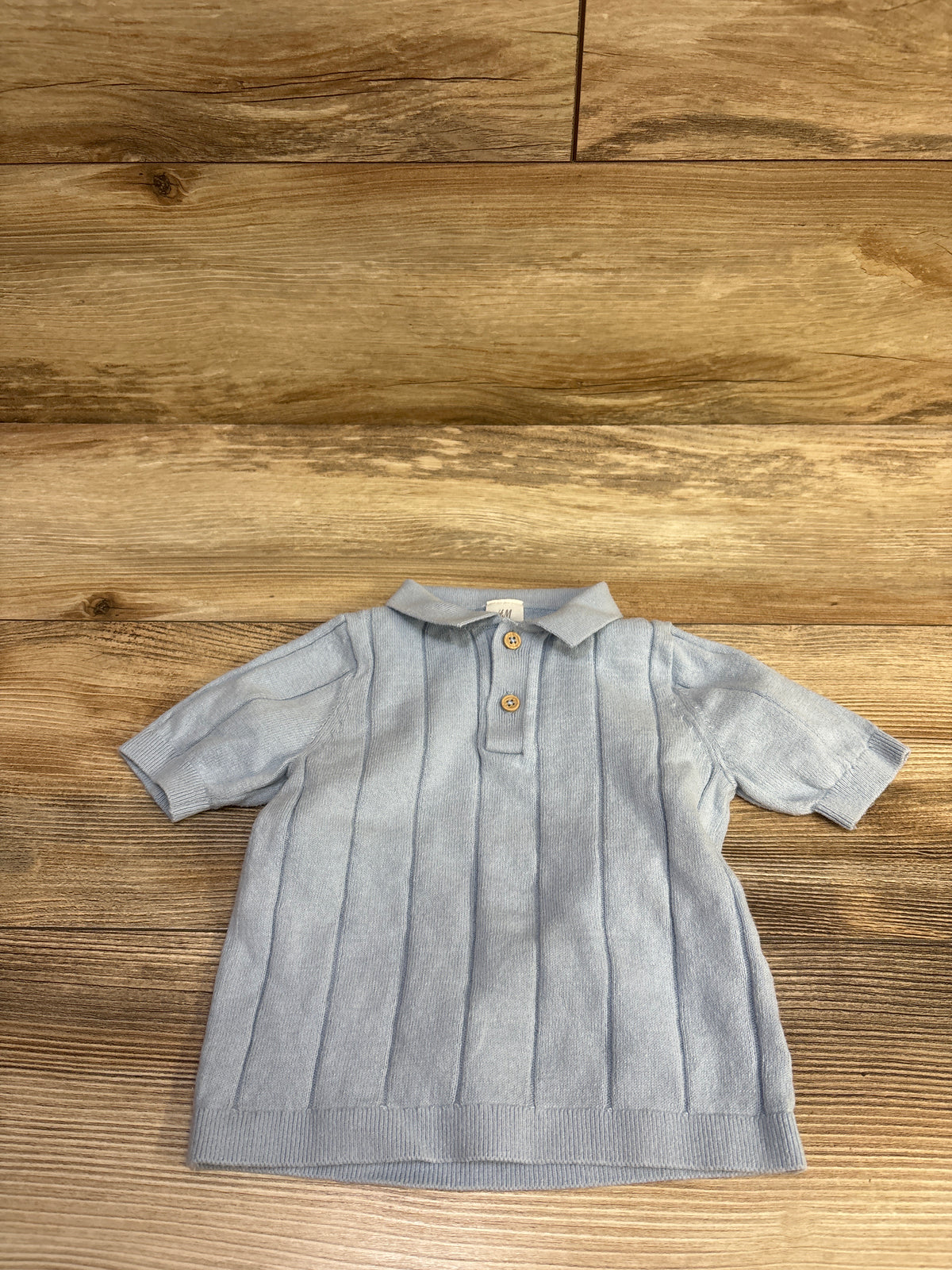 H&M Knit Polo Shirt Blue sz 12m