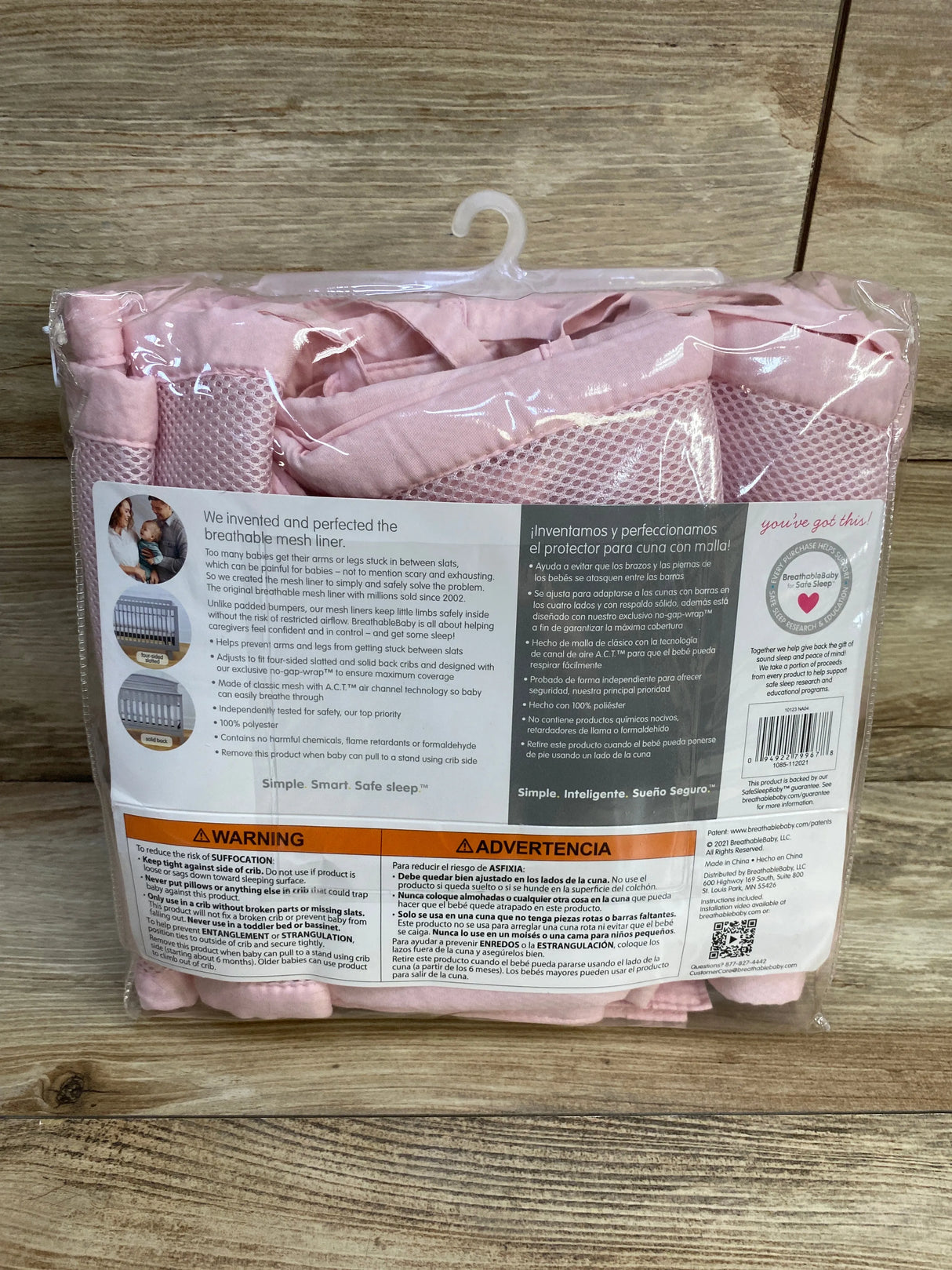 BreathableBaby Breathable Mesh Crib Liner in Pink