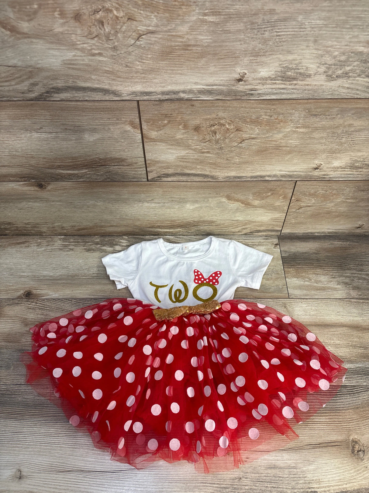 IBTOM Castle 2nd Birthday Dress White sz 2T