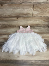 American Princess Floral Tulle Dress Pink sz 2T