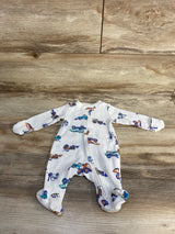 Carter's Thermal Tractor Sleeper White sz Newborn