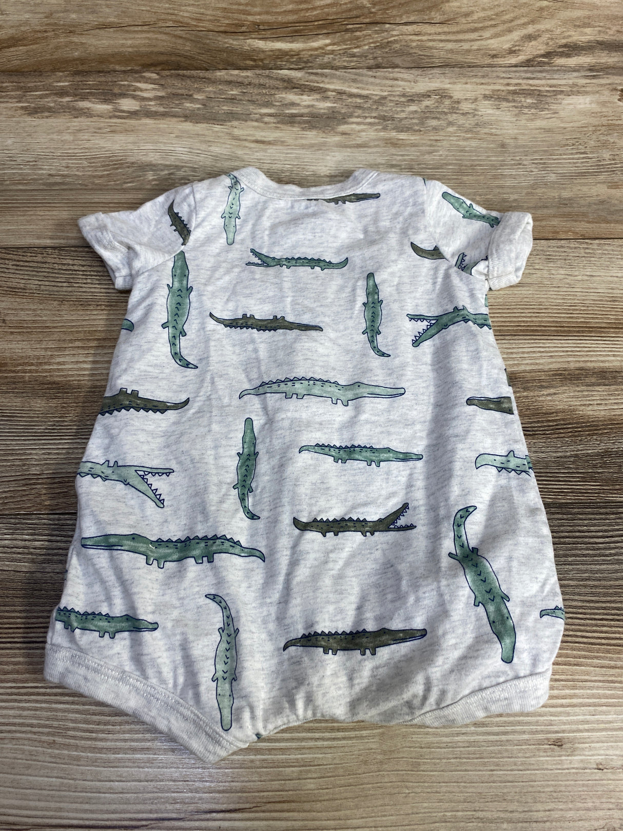 Carter's Alligator Shortie Romper Grey sz 3m