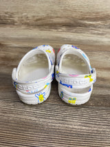 Crocs Classic Clogs Doodle Print White sz 7c