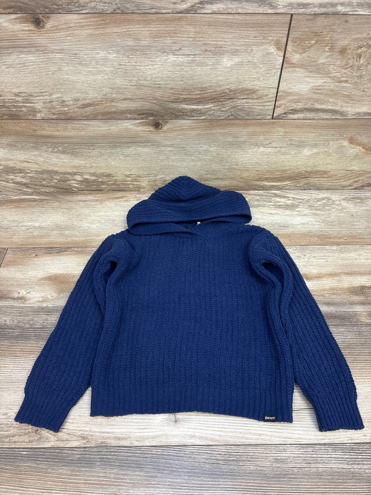 DKNY Hooded Knit Sweater Blue sz 4T