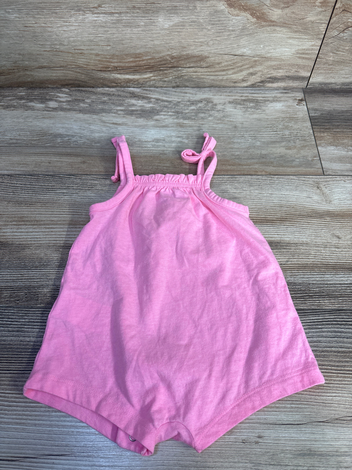 Old Navy Sleeveless Tie-Knot Shortie Romper Pink sz 3-6m