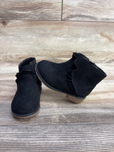Cat & Jack Reva Ruffle Boots Black sz 5c