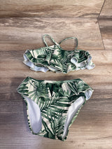 Janie & Jack 2pc Ruffle Halter Swimsuit Green sz 6-12m