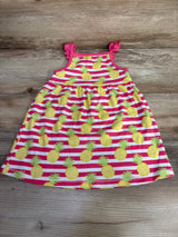 Hudson Baby Striped Pineapple Dress Pink sz 18m