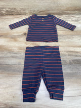 Just One You 2pc Henley Striped Shirt & Pants Grey sz Newborn