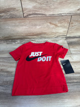NEW Nike Just Do It Shirt in University Red sz 2T