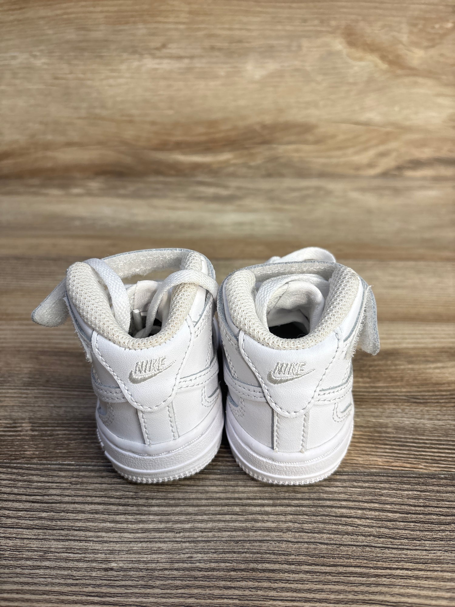 Nike Air Force 1 Mid TD 'Triple White' Sneakers sz 3c