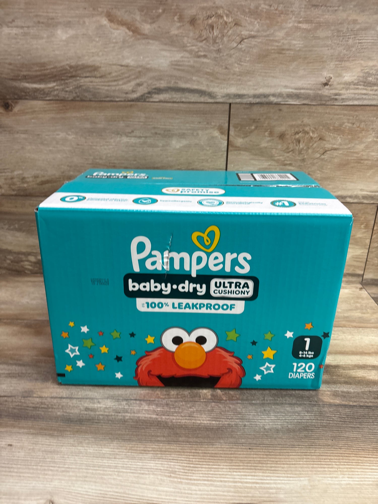 NEW Pampers Baby Dry Ultra-Cushiony Diapers 120ct Size 1