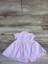 Polo Ralph Striped Cotton Oxford Dress Pink sz 6m