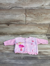 ArtWalk Ballerina Knit Button-Up Cardigan Pink sz 6m