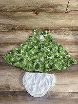 Janie and Jack Palm Everyday Dress & Bloomers Green sz 12-18m - Me n Mommy To Be