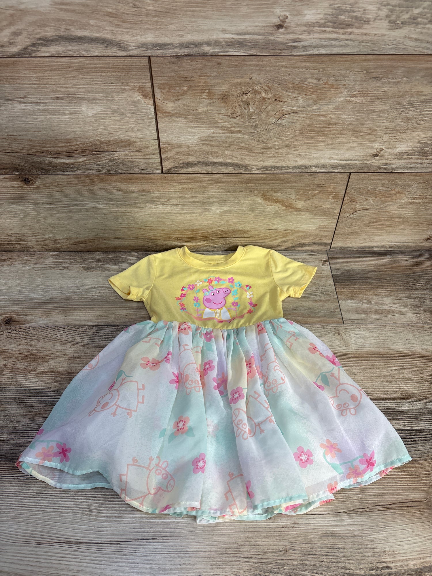 Peppa Pig Tulle Dress Yellow sz 2T