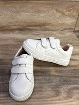 Double-Strap Casual Sneakers, White sz 10c