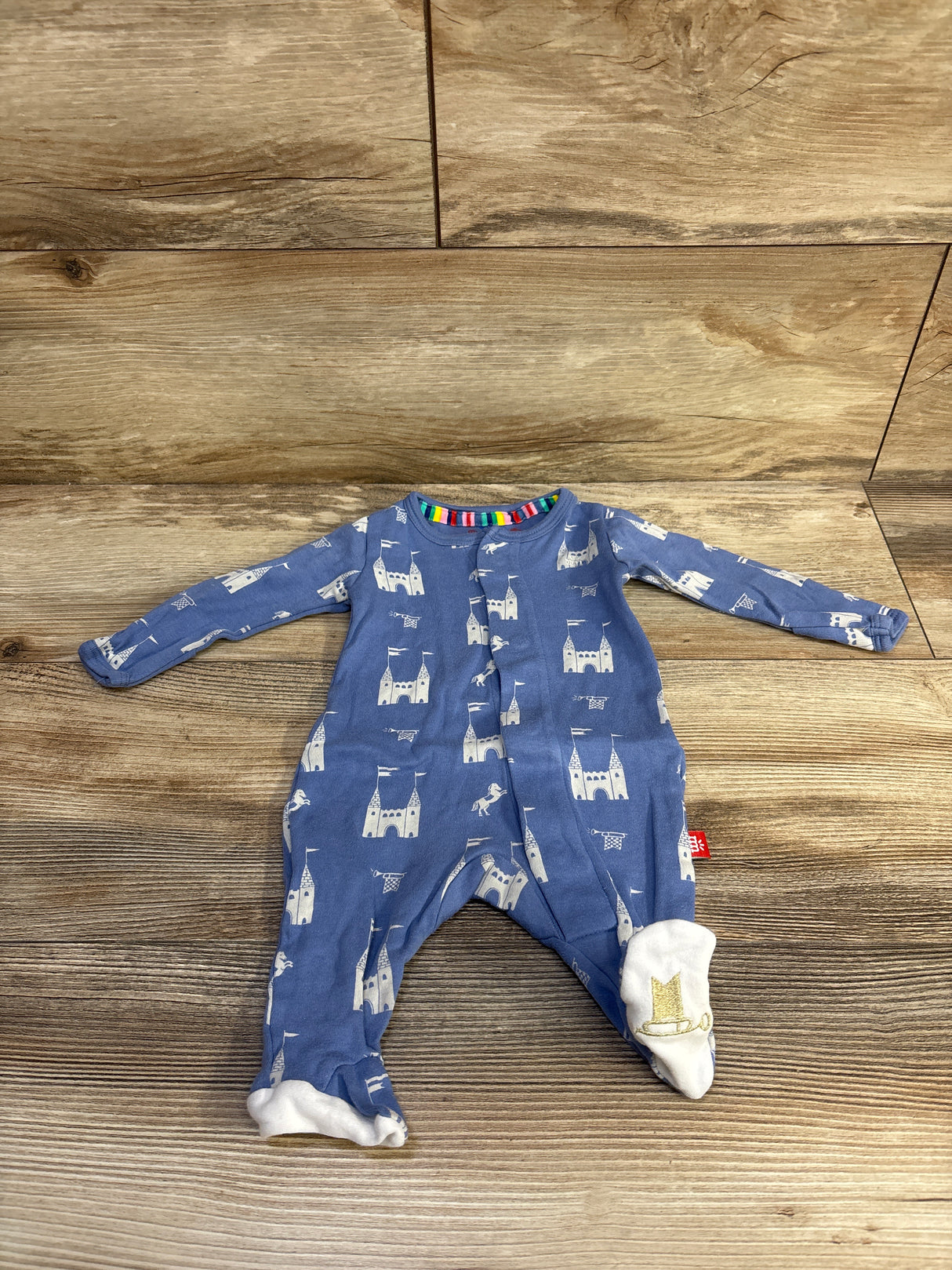 Magnetic Me Organic Cotton The Balmoral of the Story Footie Blue sz Newborn
