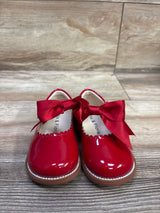 Felix & Flora Patent Leather Mary Jane Dress Shoes with Satin Bow Red sz 5c