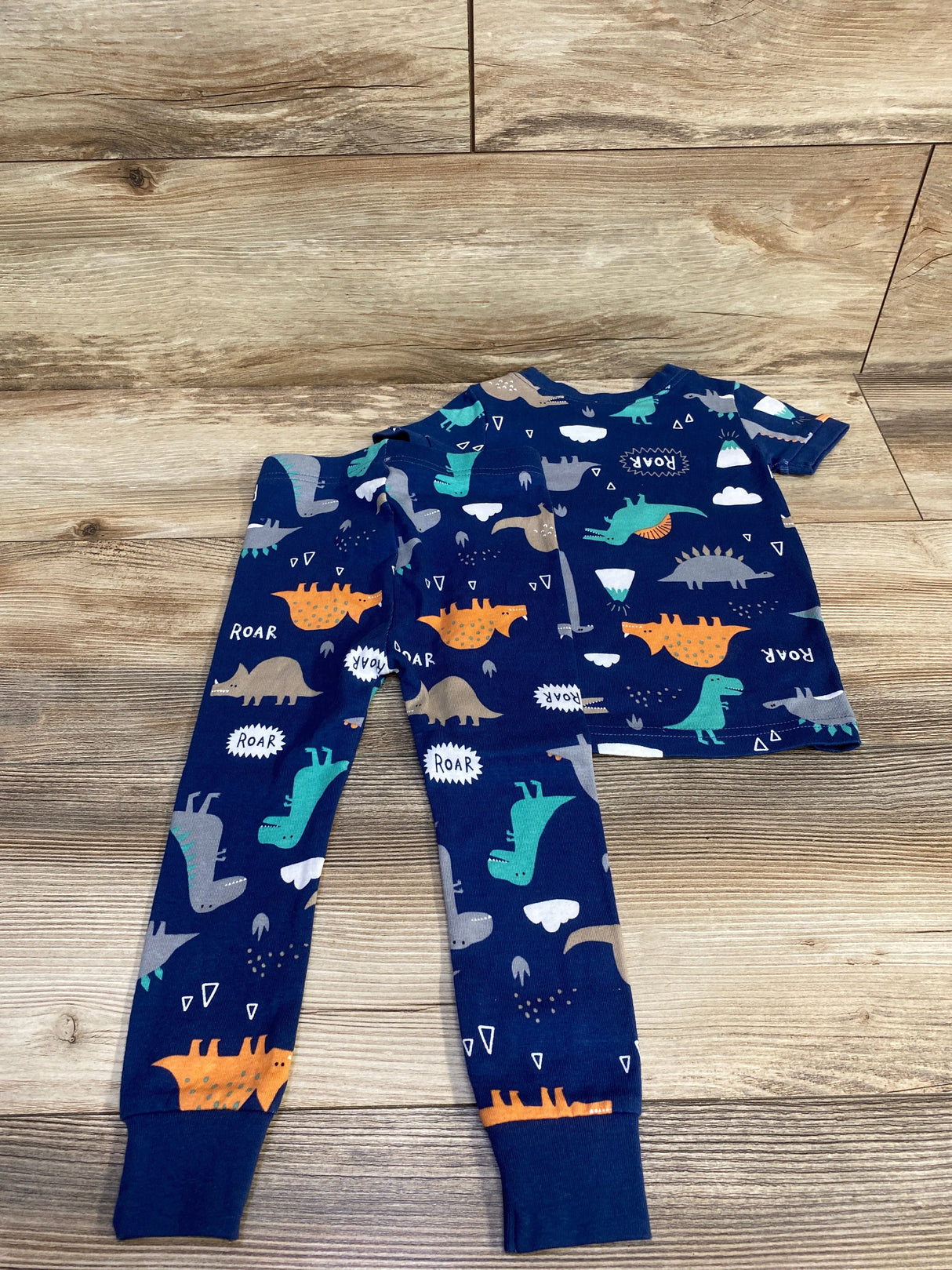 Old Navy 2pc Dinosaur Pajama Set Navy sz 2T