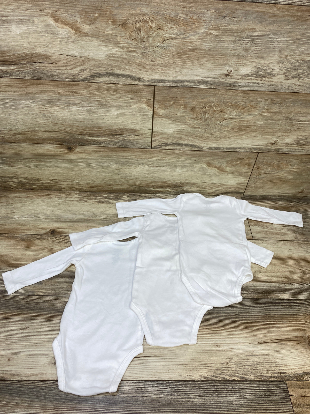 Child Of Mine 3pk Long Sleeve Bodysuits White sz 3-6m