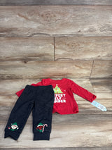 NEW Cat & Jack 2pc Expert Elf Finder Shirt & Bottoms Red sz 18m