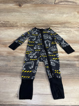 Bamboo Construction Print Sleeper Black sz 0-3m