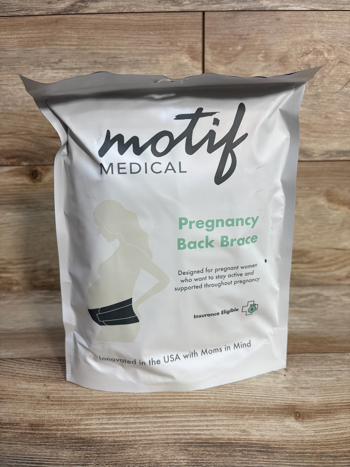 NEW Motif Pregnancy Back Brace White sz Large