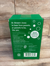 NEW Dr. Brown's Options+ Narrow Glass Baby Bottles with Level 1 Slow Flow Nipple, 4pk 8oz