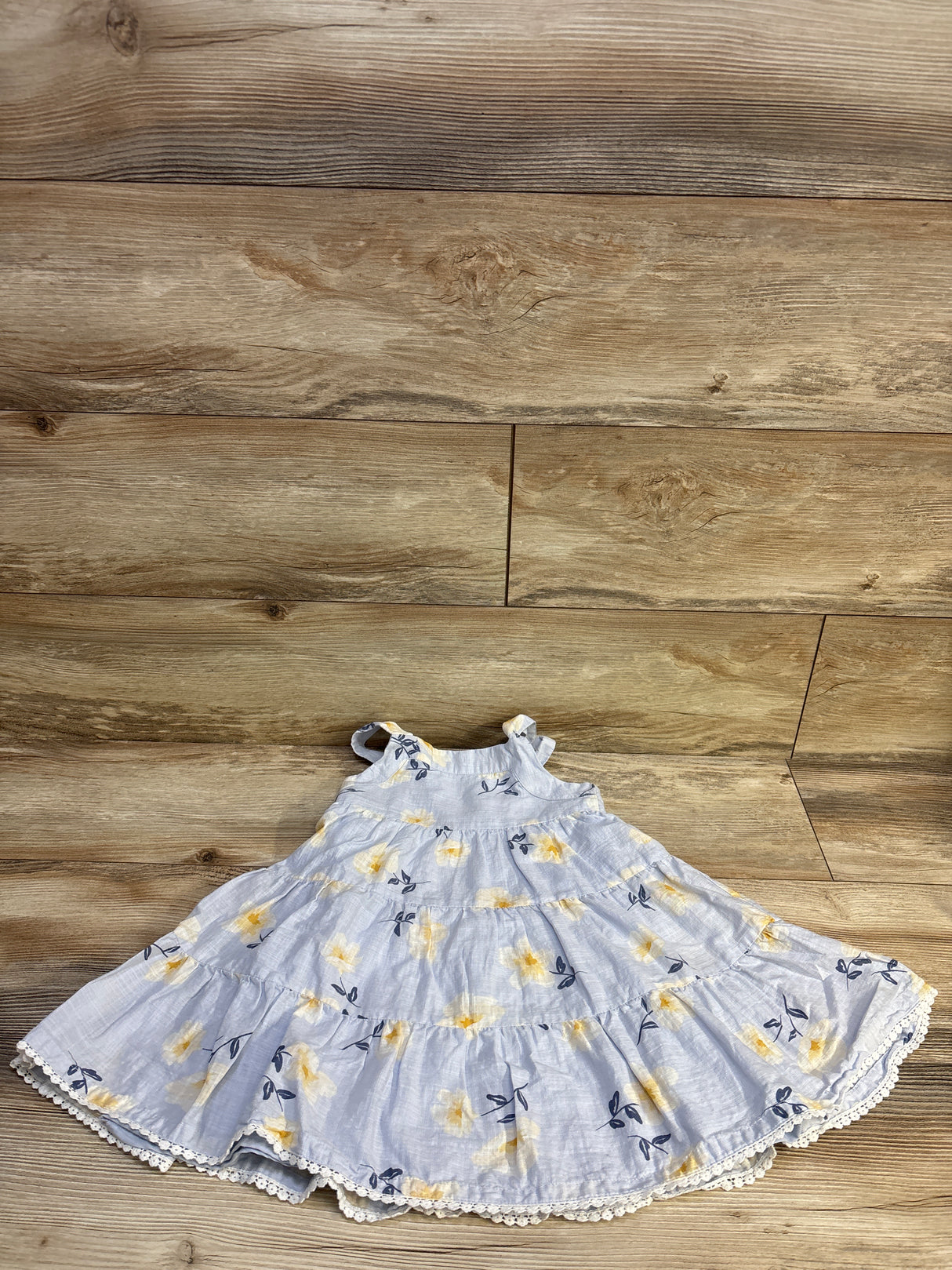 Joie Floral Tiered Dress Blue sz 4T