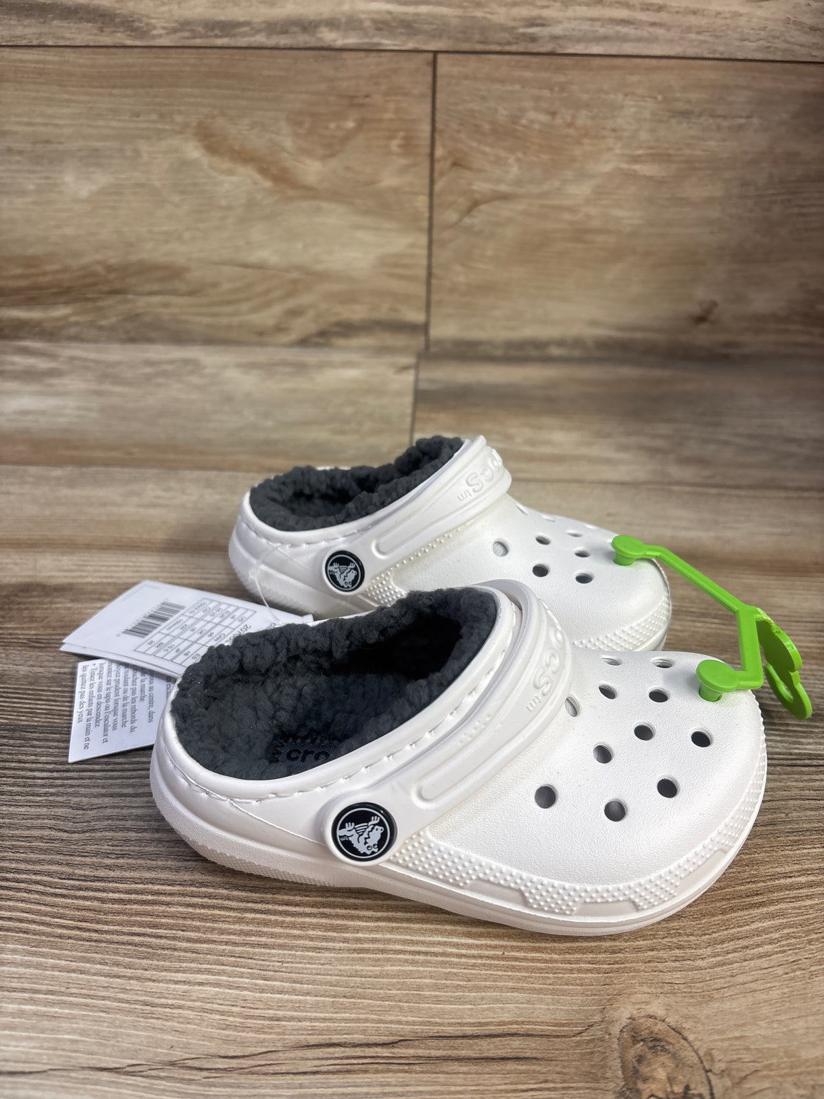 NEW Crocs Classic Lined Clogs White sz 8c