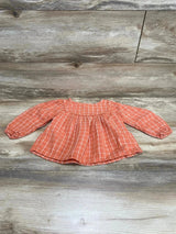 Old Navy Crepe Balloon-Sleeve Top Orange sz 2T