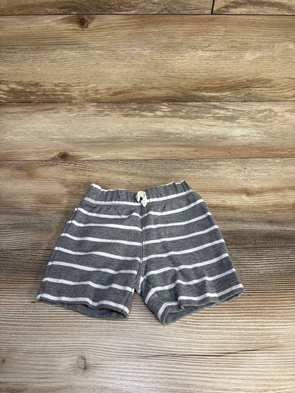 Carter's Striped Drawstring Shorts Grey sz 9m