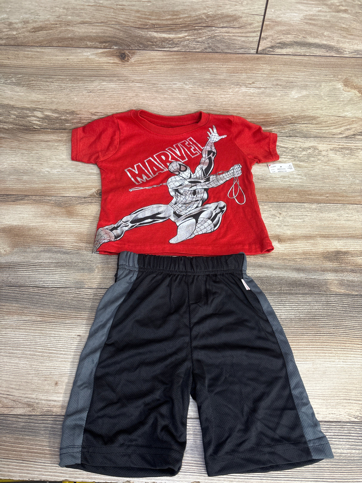 NEW Marvel 2pc Spiderman Set Red sz 2T