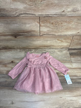 NEW Cat & Jack Ruffled Tulle Dress Pink sz 12m
