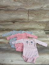 Gerber 3pk Bodysuits Pink sz 3-6m