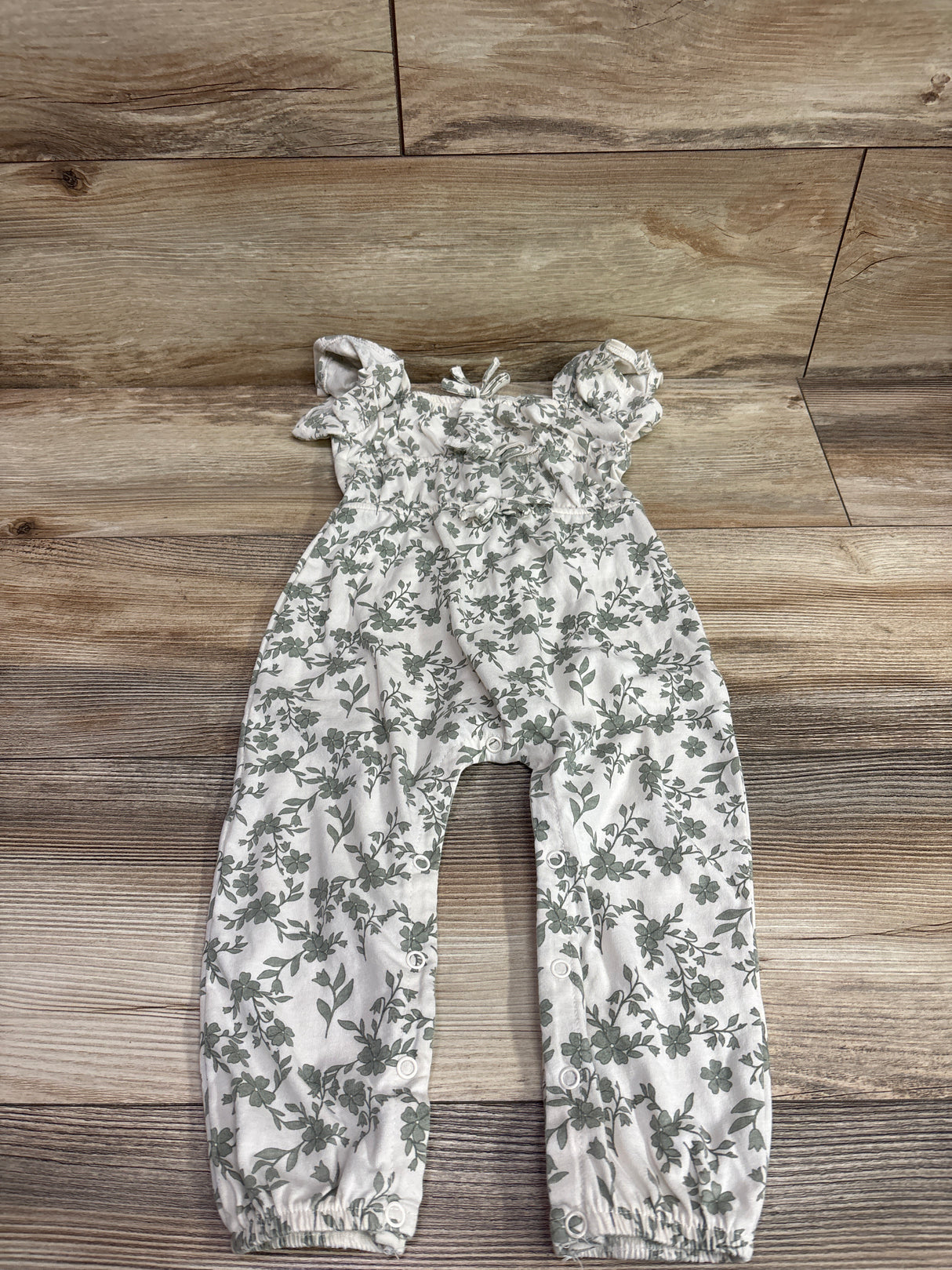 Jessica Simpson Floral Jumpsuit Ivory sz 24m