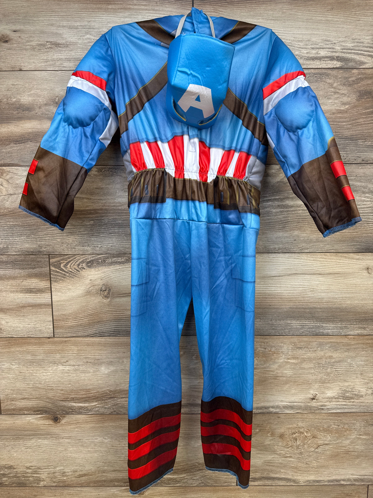 Jazwares Costumes 2pc Marvel Captain America Costume Blue sz 2-4T