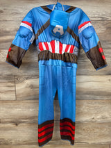 Jazwares Costumes 2pc Marvel Captain America Costume Blue sz 2-4T