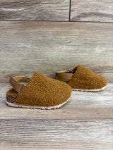 First Steps Faux Sherpa Clogs Brown sz 5c