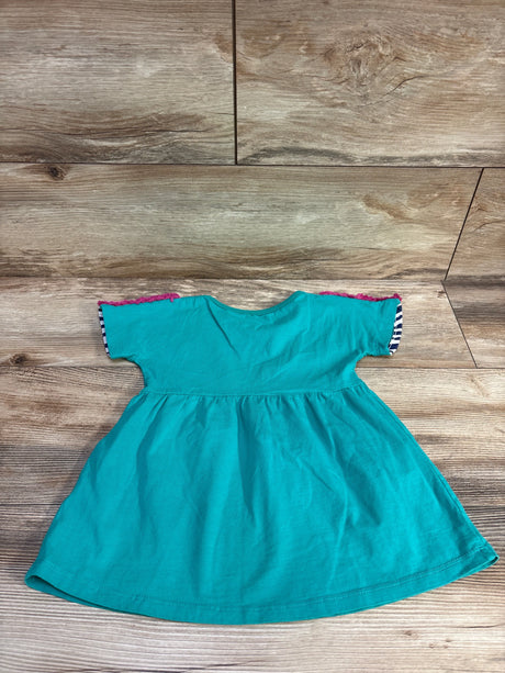 Zebra Dress Green sz 12m - Me n Mommy To Be