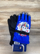 NEW ThermaWear Kid's Blue Unicorn Winter Ski Gloves