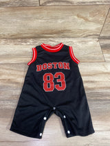 Shein Boston 83 Mesh Shortie Romper Black sz 6-9m