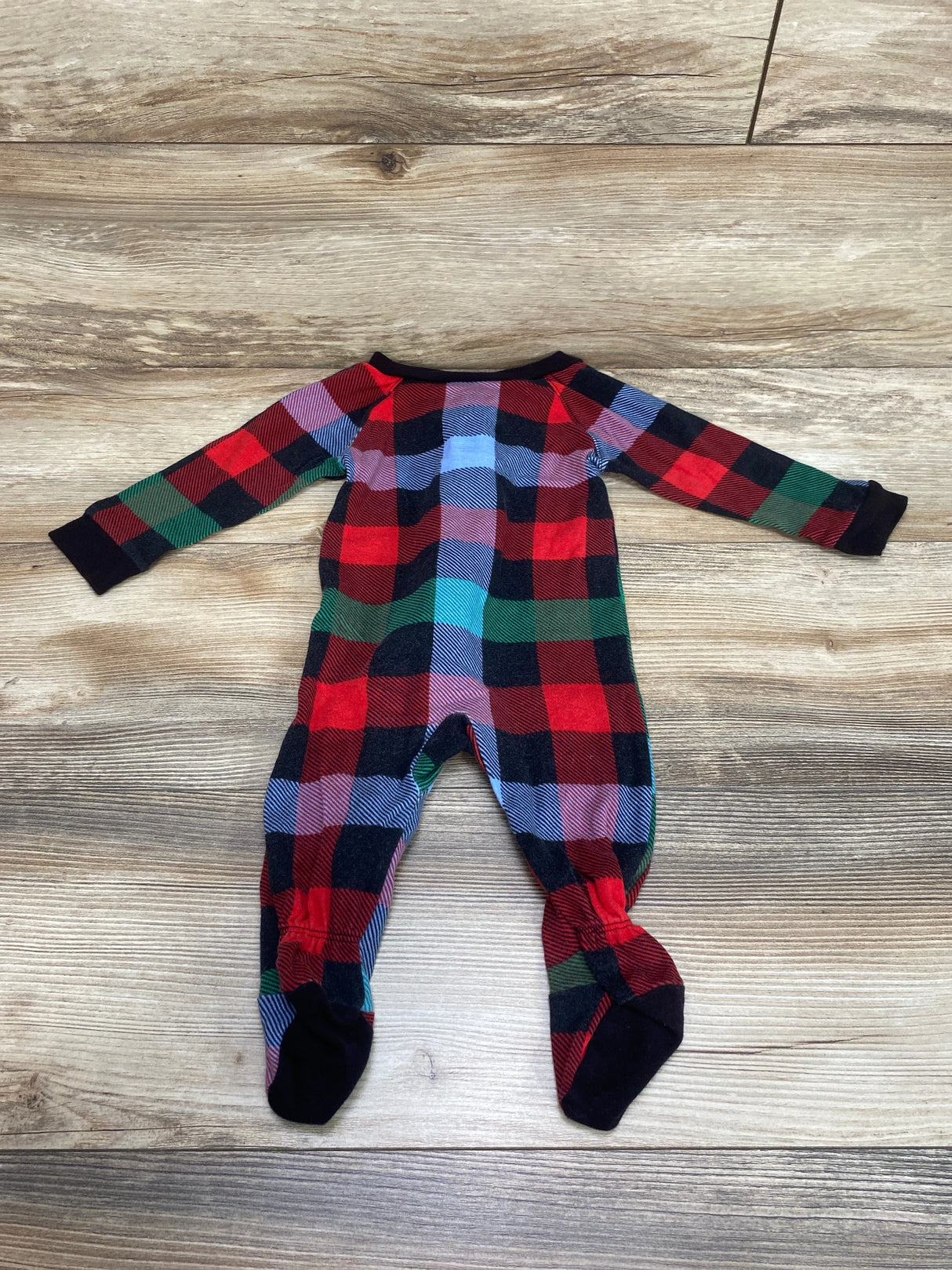 Wondershop Plaid Sleeper Black sz 3-6m