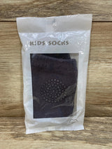 NEW Kids Socks 1pk Crawling Knee Pads/Sock Dark Grey