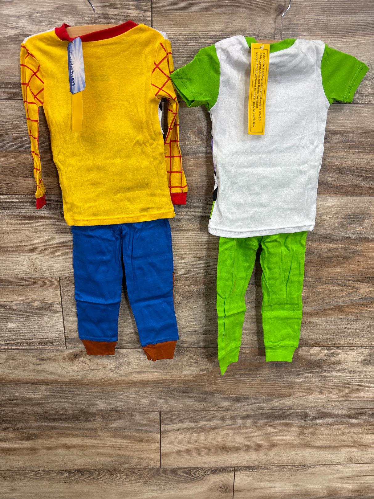 NEW Toy Story Buzz Lightyear & Woody 4pc Pajama Set sz 2T
