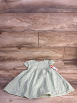 NEW Cat & Jack Embroidered Butterfly Gauze Dress Sage sz 3T
