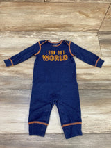 Simple Joys Look Out World Coverall Blue sz 3-6m