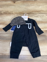 NEW Life Is Good 3pc Boo Crew Set Black sz 6-9m - Me n Mommy To Be