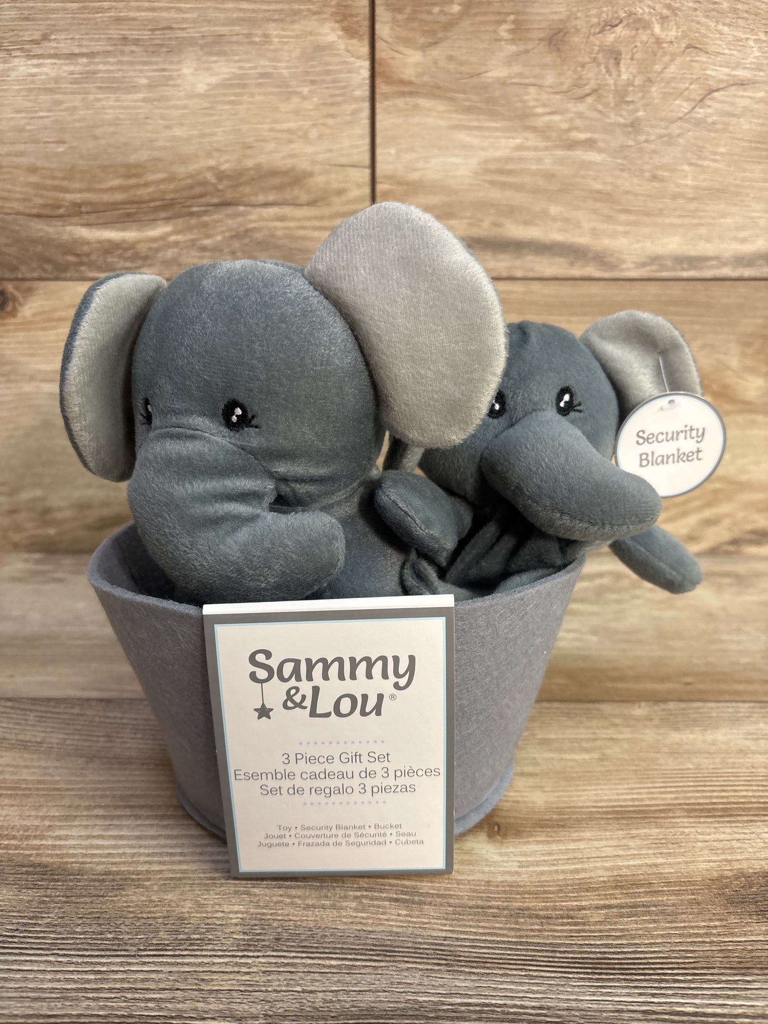 NEW Sammy & Lou 3pc Elephant Gift Set Basket